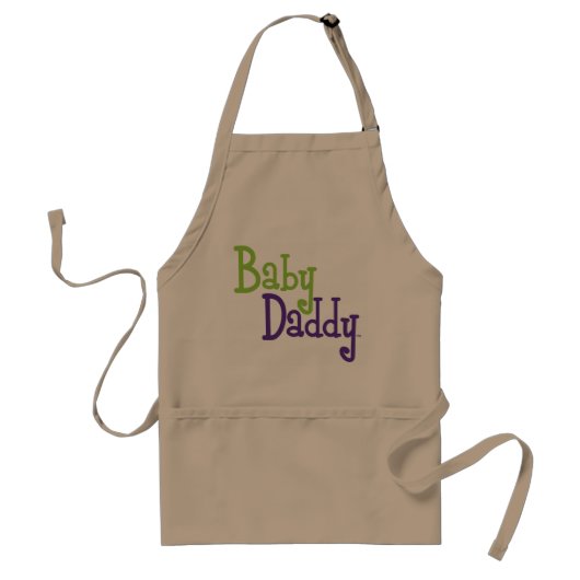 "Baby papa" Apron Standaard Schort (Voorkant)