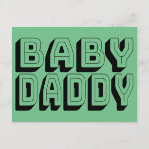 Baby papa briefkaart