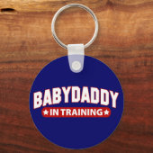 Baby papa in opleiding sleutelhanger (Voorkant)