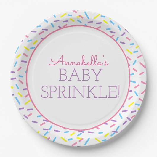 Baby Papier Bord met roze omtrek (Voorkant)