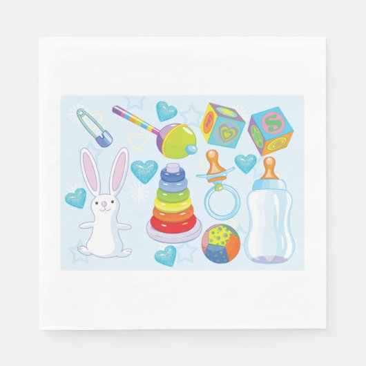 Baby Papier Napkins Servet (Voorkant)
