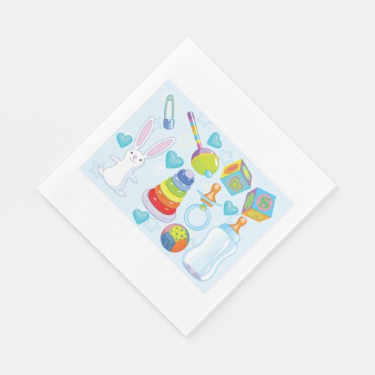 Baby Papier Napkins Servet (Hoek)