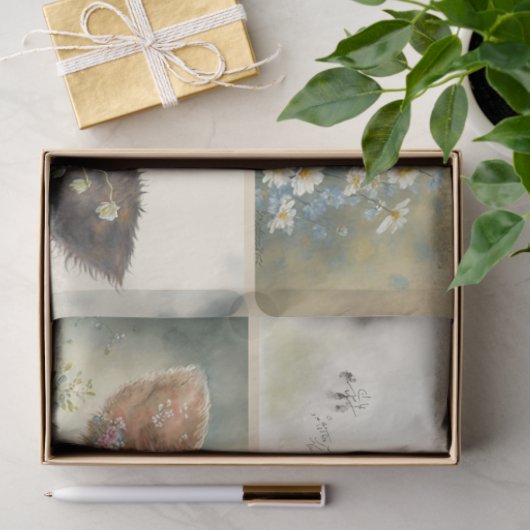 Baby-papier voor weefselkalveren tissuepapier (Geschenk)