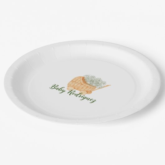 Baby Papieren Bordje (Gekanteld)