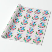 Baby Parrot Twins Cadeaupapier (Uitgerold)