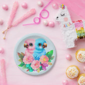 Baby Parrot Twins Papieren Bordje (Feest)