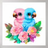 Baby Parrot Twins Poster (Voorkant)