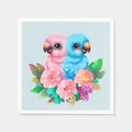 Baby Parrot Twins Servet (Voorkant)