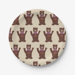 Baby Party Custom Paper Borden 7 in Beer Papieren Bordje