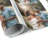 baby Party foto gefeliciteerd Cadeaupapier (Rol Hoek)