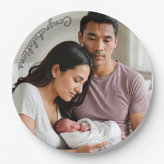 baby party foto Papier Bord sip en zie (Voorkant)