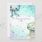 Baby party - Jelly fishes Kaart (Achterkant)