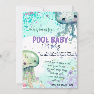 Baby party - Jelly fishes Kaart