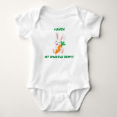Baby Pasen Mijn Knuffel Konijn Body'suit Romper (Voorkant)