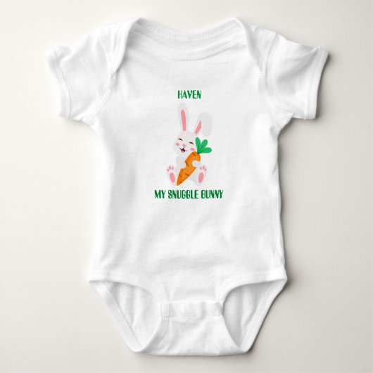 Baby Pasen Snuggle Bunny Bodysuit (Voorkant)