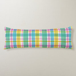 Baby Pastel Plaid Roze Blauw Groen Lichaamskussen