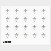 baby patchwork spook ronde sticker (Vel)