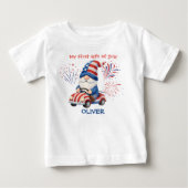Baby Patriotic Gnome First 4th July (Voorkant)