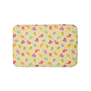 Baby-patroon met schattige vogels badmat