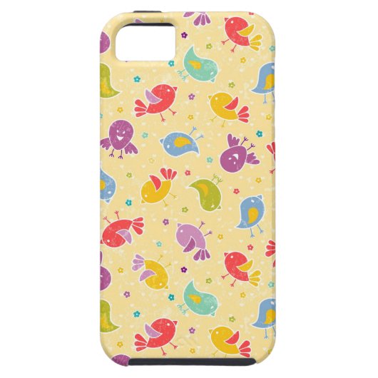 Baby-patroon met schattige vogels Case-Mate iPhone case (Achterkant)