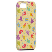Baby-patroon met schattige vogels Case-Mate iPhone case (Back/Rechts)