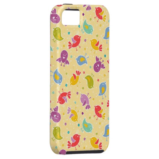 Baby-patroon met schattige vogels Case-Mate iPhone case (Back/Rechts)