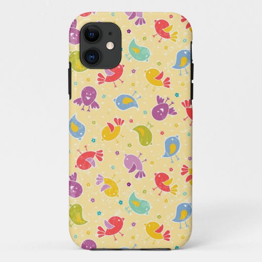 Baby-patroon met schattige vogels Case-Mate iPhone case (Achterkant)