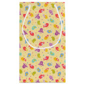 Baby-patroon met schattige vogels klein cadeauzakje (Achterkant)