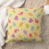 Baby-patroon met schattige vogels kussen (Deken)