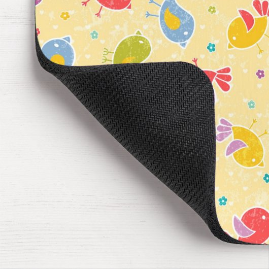 Baby-patroon met schattige vogels muismat (Hoek)