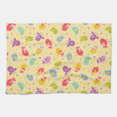 Baby-patroon met schattige vogels theedoek (Horizontaal)