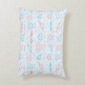 baby patroon met teddybeer accent kussen (Achterkant (Verticaal))