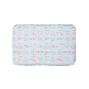 baby patroon met teddybeer badmat