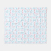 baby patroon met teddybeer fleece deken (Voorkant (Horizontaal))