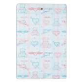 baby patroon met teddybeer mini klembord (Achterkant)