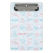 baby patroon met teddybeer mini klembord (Voorkant)