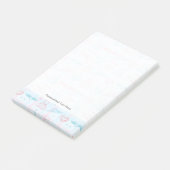 baby patroon met teddybeer post-it® notes (Schuin)