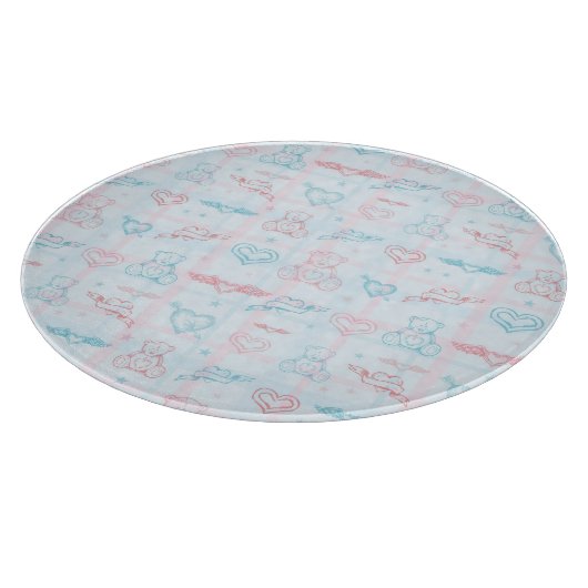 baby patroon met teddybeer snijplank (Hoek)