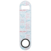 baby patroon met teddybeer speed flessenopener (Achterkant)