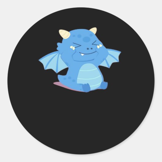 Baby - Peekabo Ronde Sticker (Voorkant)