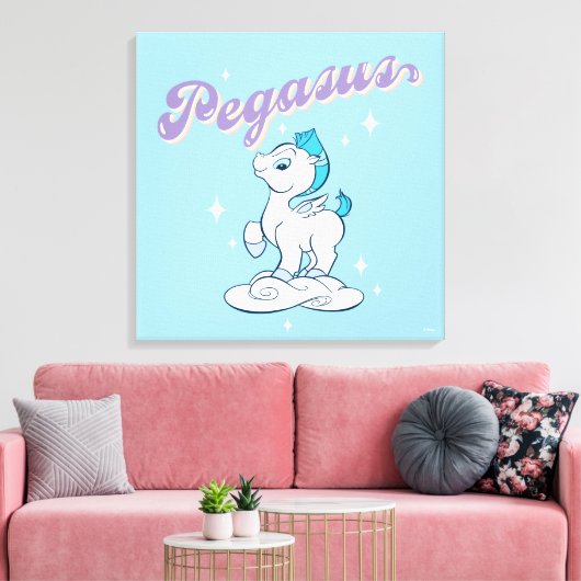 Baby Pegasus Canvas Print (Insitu (Woonkamer))