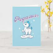 Baby Pegasus Card Kaart (Gele Bloem)