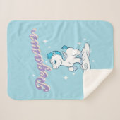 Baby Pegasus Sherpa Blanket Sherpa Deken (Voorkant (horizontaal))