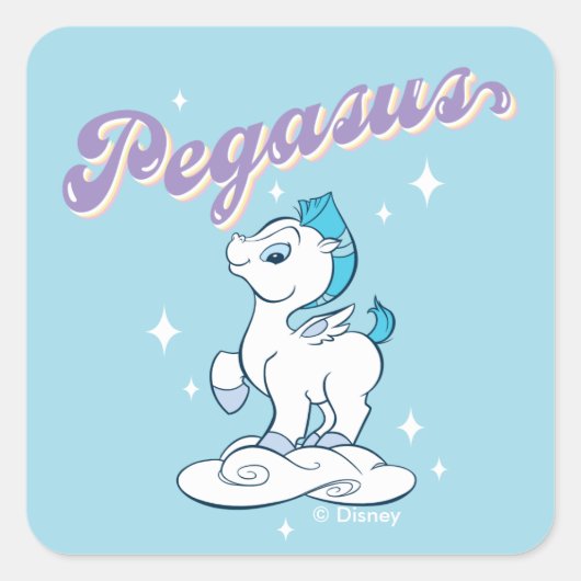 Baby Pegasus Square Sticker (Voorkant)