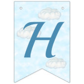 Baby Penguin Airplane Blue Gepersonaliseerde Verja Vlaggetjes (Tweede vlag)