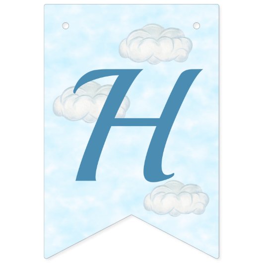 Baby Penguin Airplane Blue Gepersonaliseerde Verja Vlaggetjes (Tweede vlag)