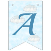 Baby Penguin Airplane Blue Gepersonaliseerde Verja Vlaggetjes (Derde vlag)