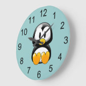 Baby Penguin Animal Wall klok (Hoek)