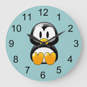 Baby Penguin Animal Wall klok