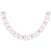 Baby Penguin Ballerina Roze Gepersonaliseerde Verj Vlaggetjes (Alle)